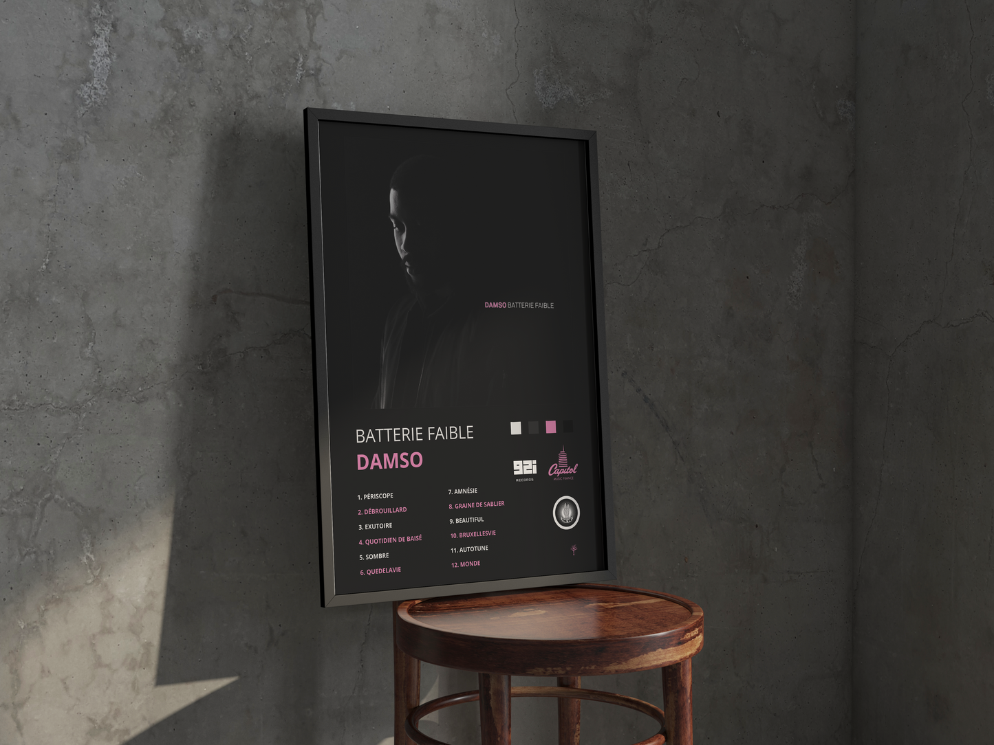 Poster- Batterie Faible- Damso
