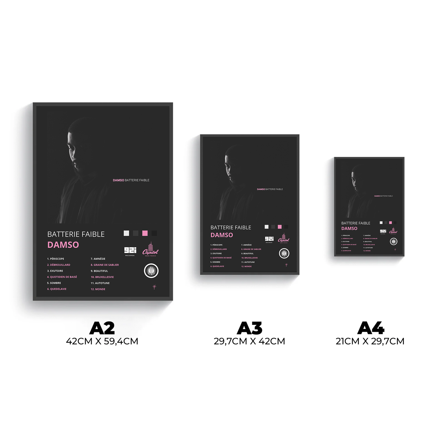 Poster- Batterie Faible- Damso