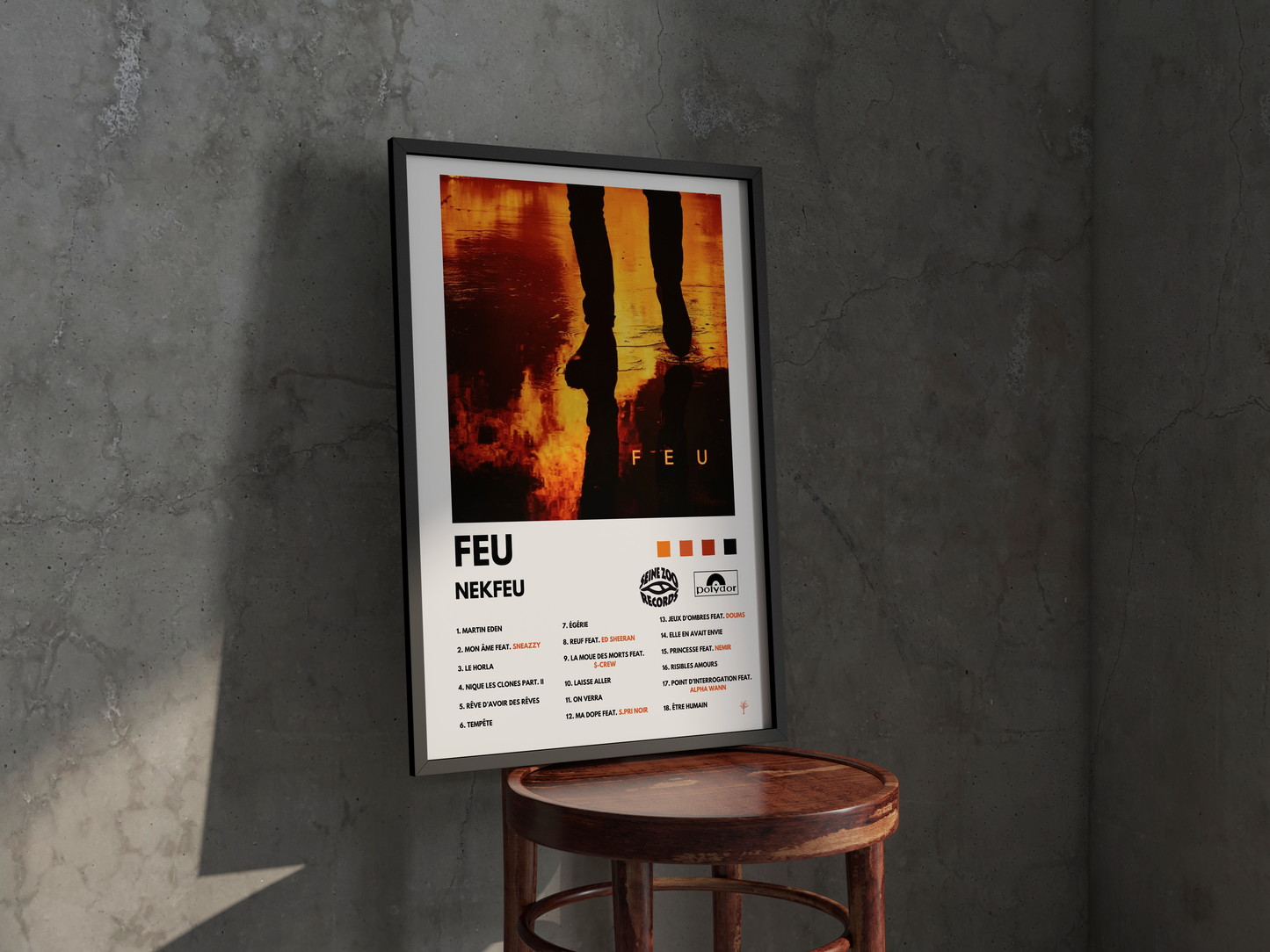 Poster- Feu - Nekfeu