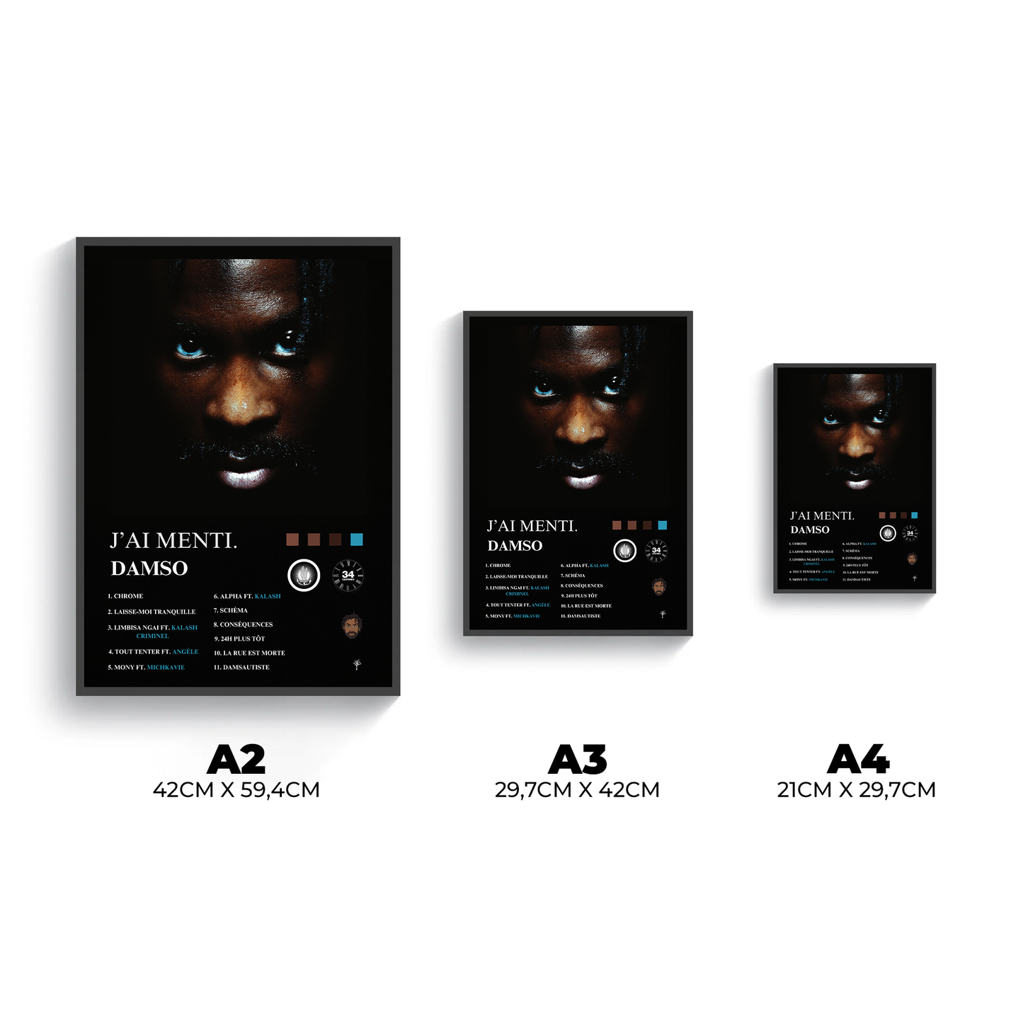 Poster- J'ai Menti. - Damso