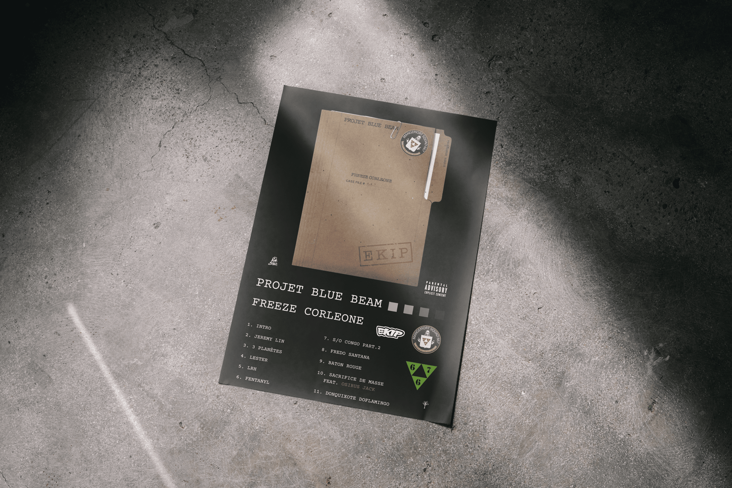 Poster- Projet Blue Beam - Freeze Corleone