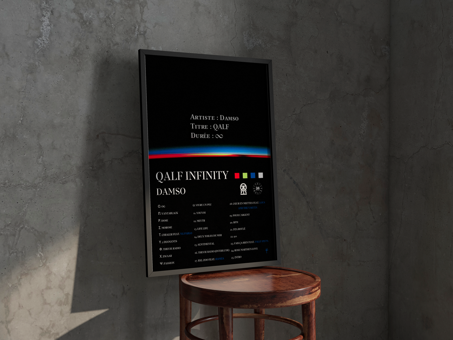 Poster- QALF INFINITY- Damso