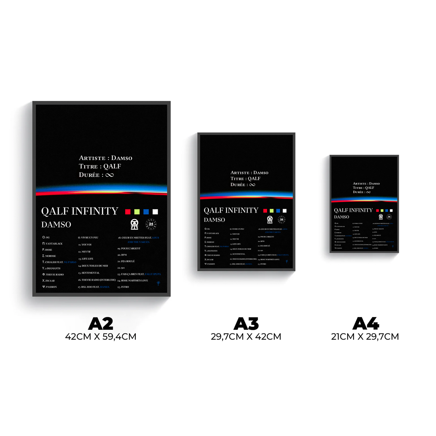 Poster- QALF INFINITY- Damso