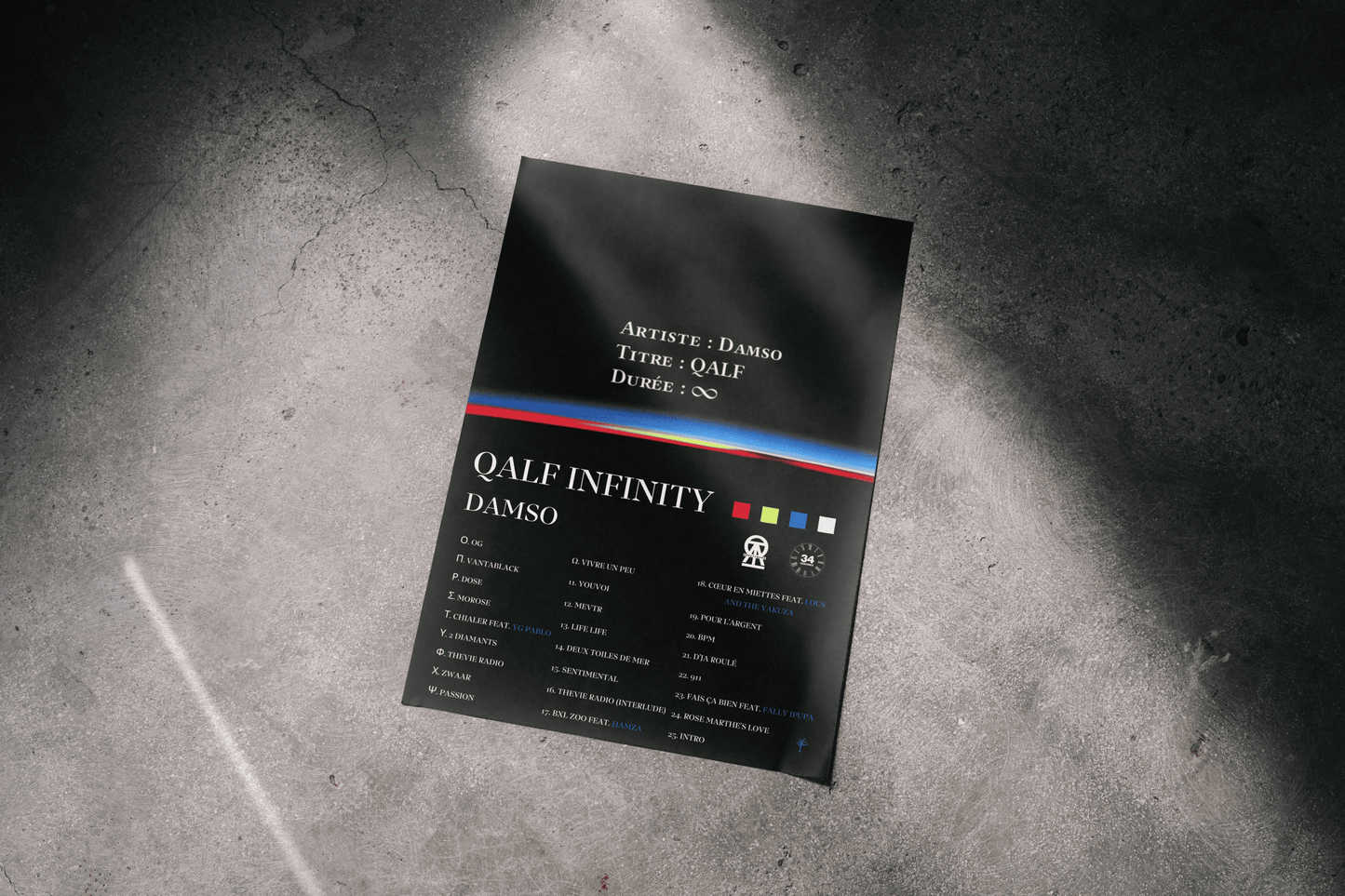 Poster- QALF INFINITY- Damso