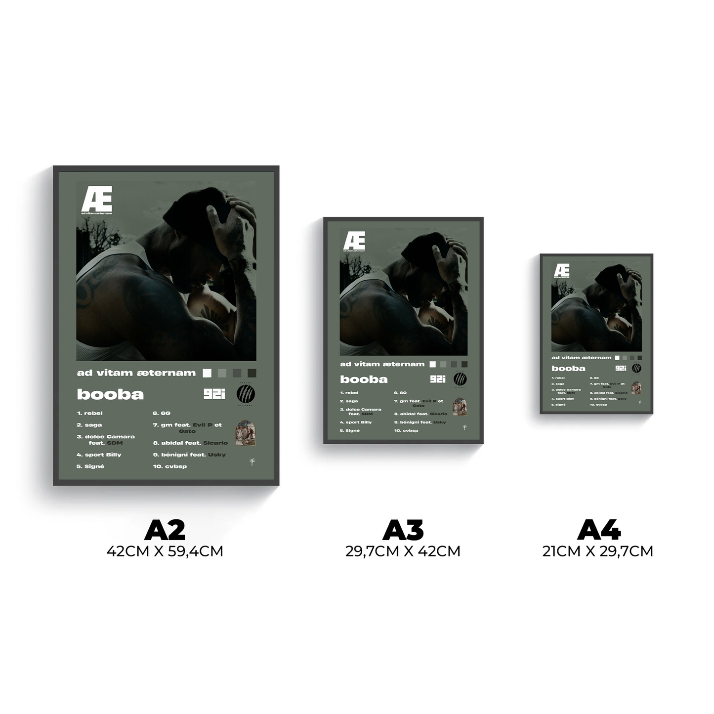 Poster- Ad vitam aeternam- AE- Booba