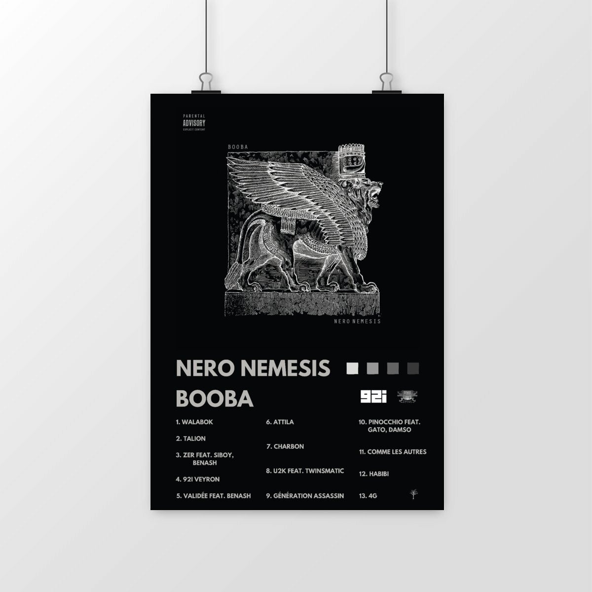 Poster- Nero Nemesis- Booba