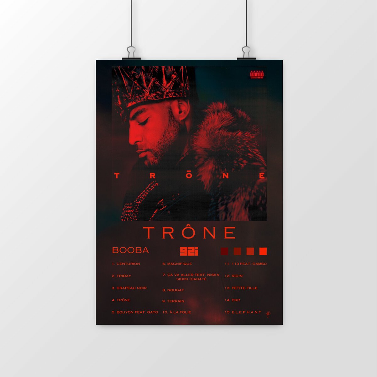 Poster- Trône- Booba