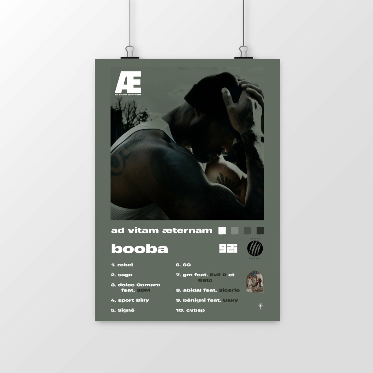 Poster- Ad vitam aeternam- AE- Booba