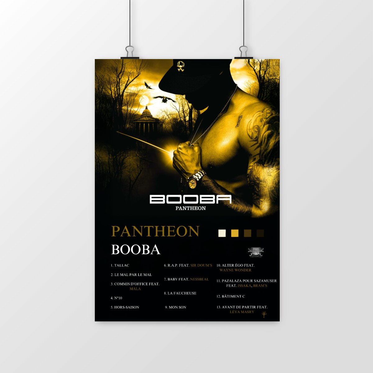 Poster- Panthéon- Booba