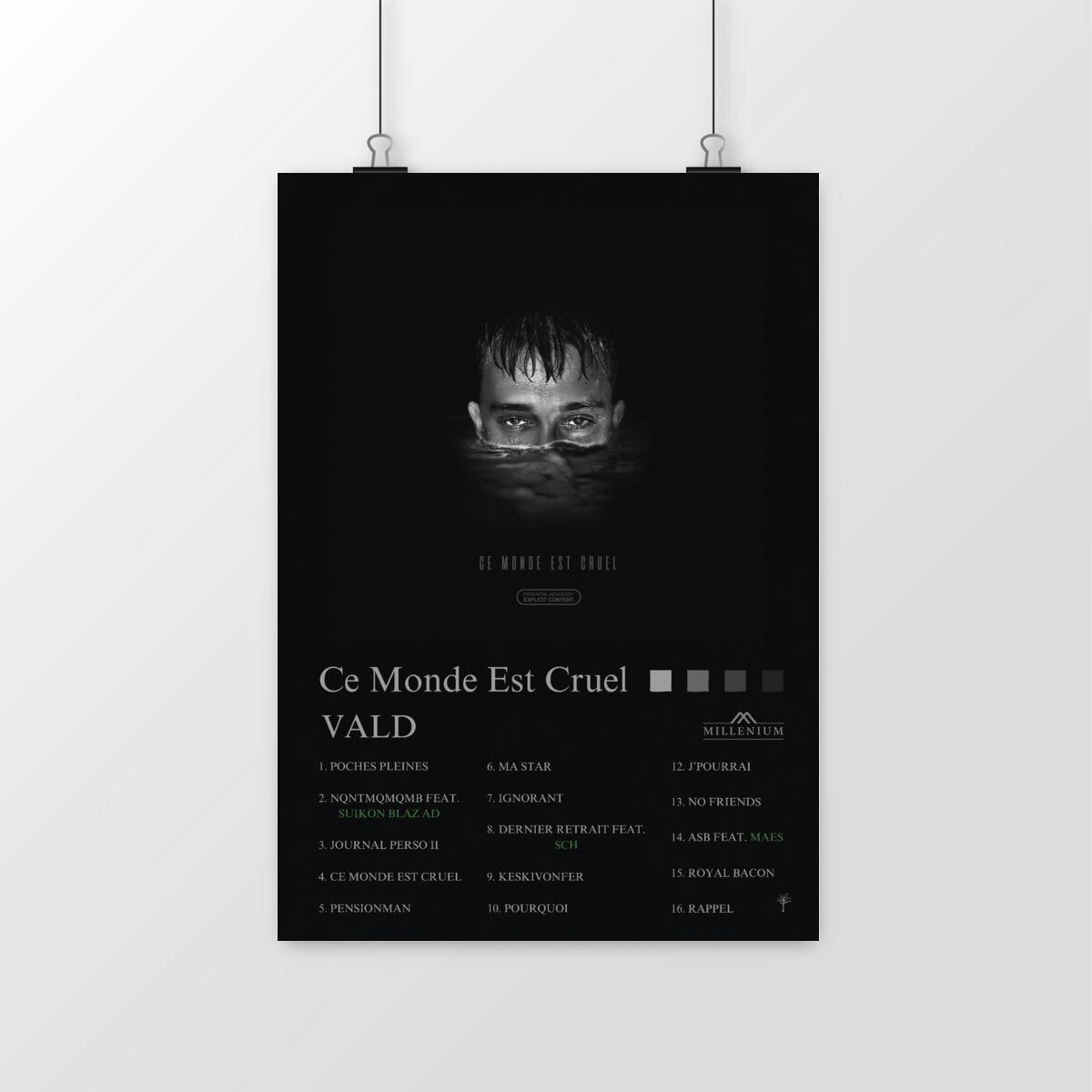Poster- Ce Monde Est Cruel- VALD