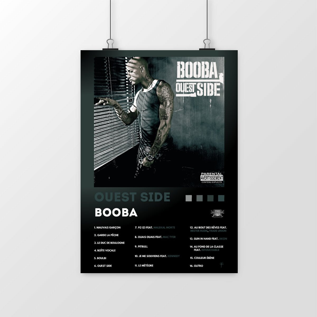 Poster- Ouest Side- Booba