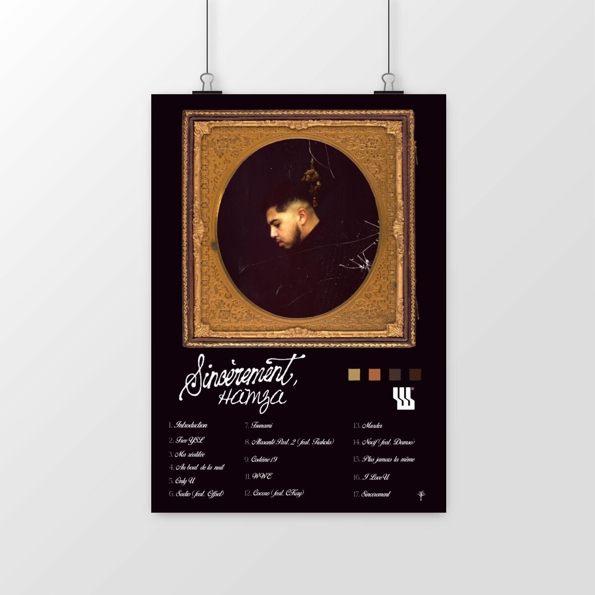 Poster Sincèrement - Hamza