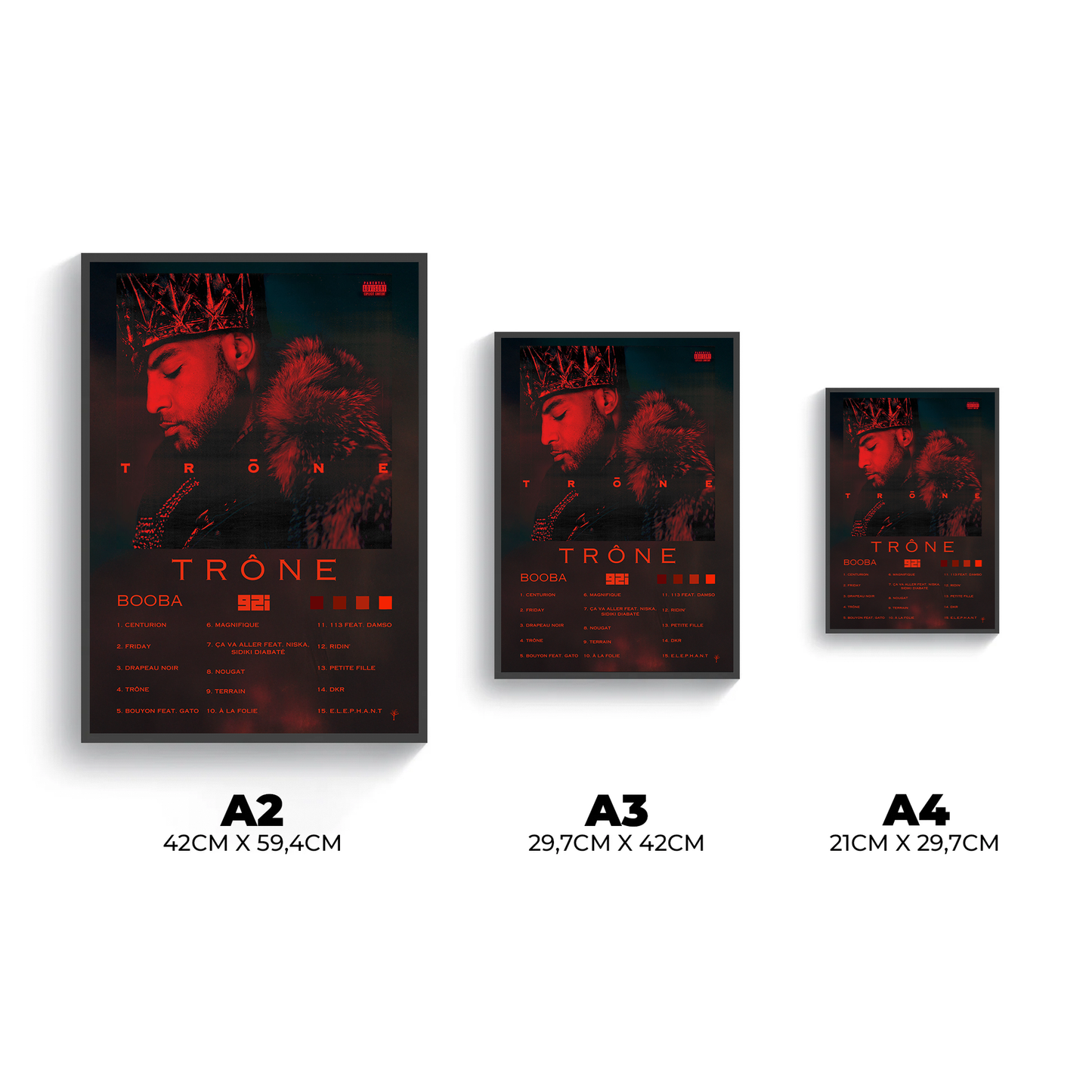 Poster- Trône- Booba