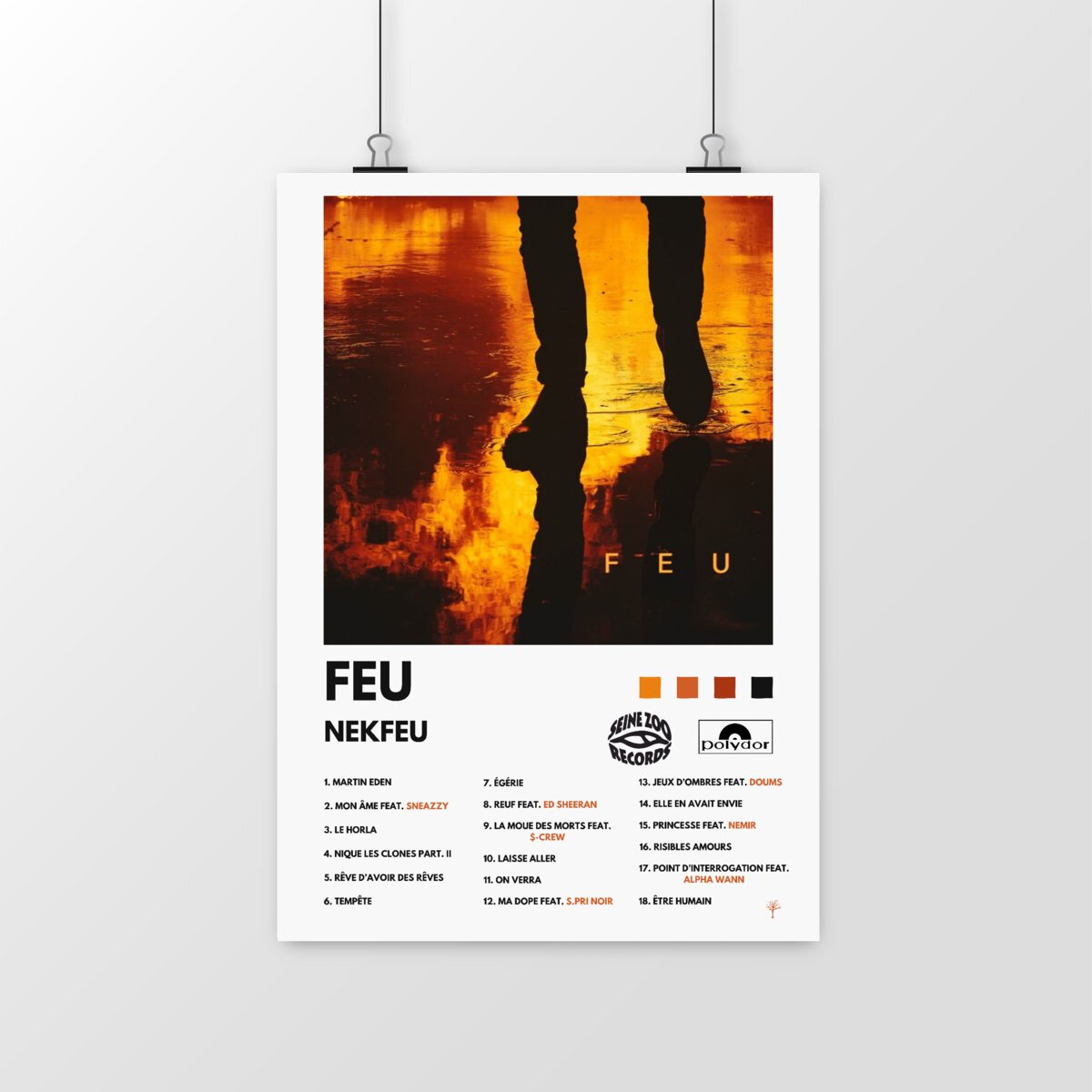 Poster- Feu - Nekfeu