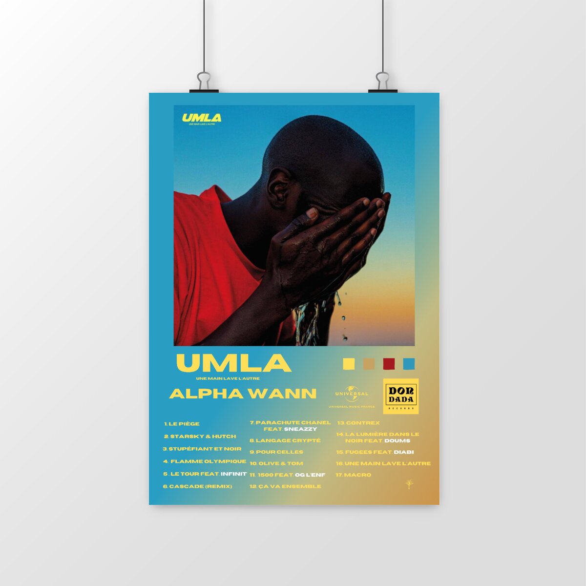 Poster- Une Main Lave L'autre-UMLA- Alpha Wann