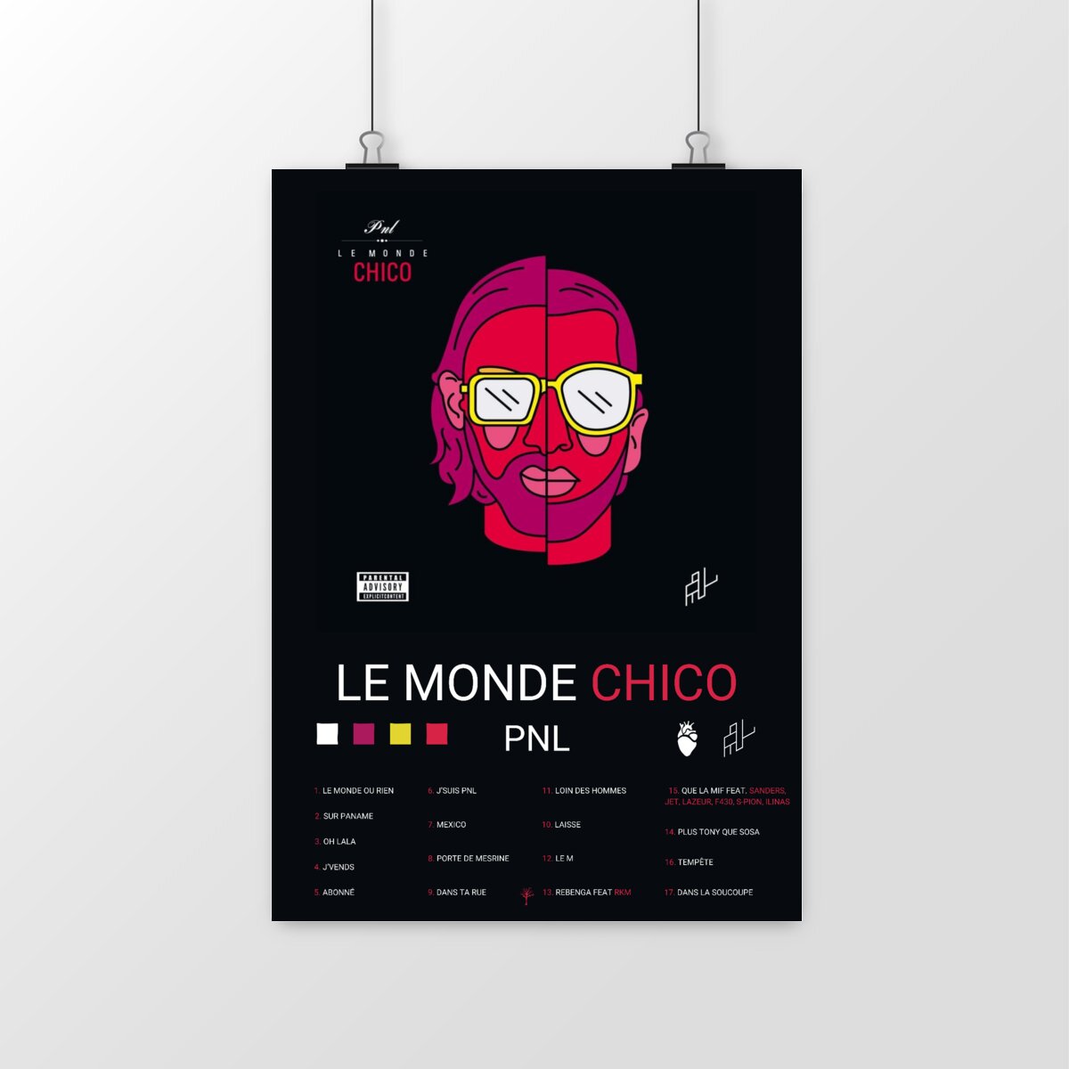 poster- le monde chico - PNL