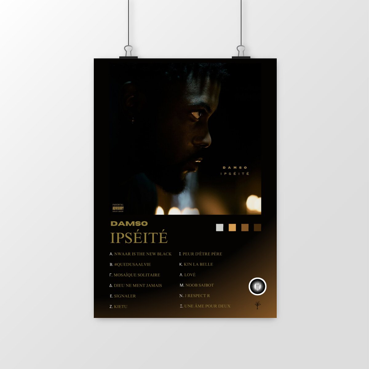 poster- Ipséité - Damso 