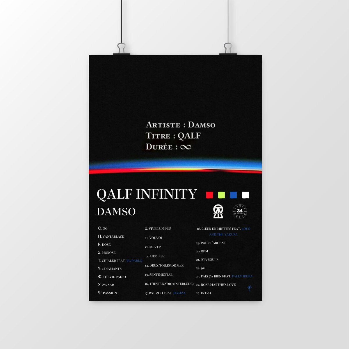 Poster- QALF INFINITY- DAMSO